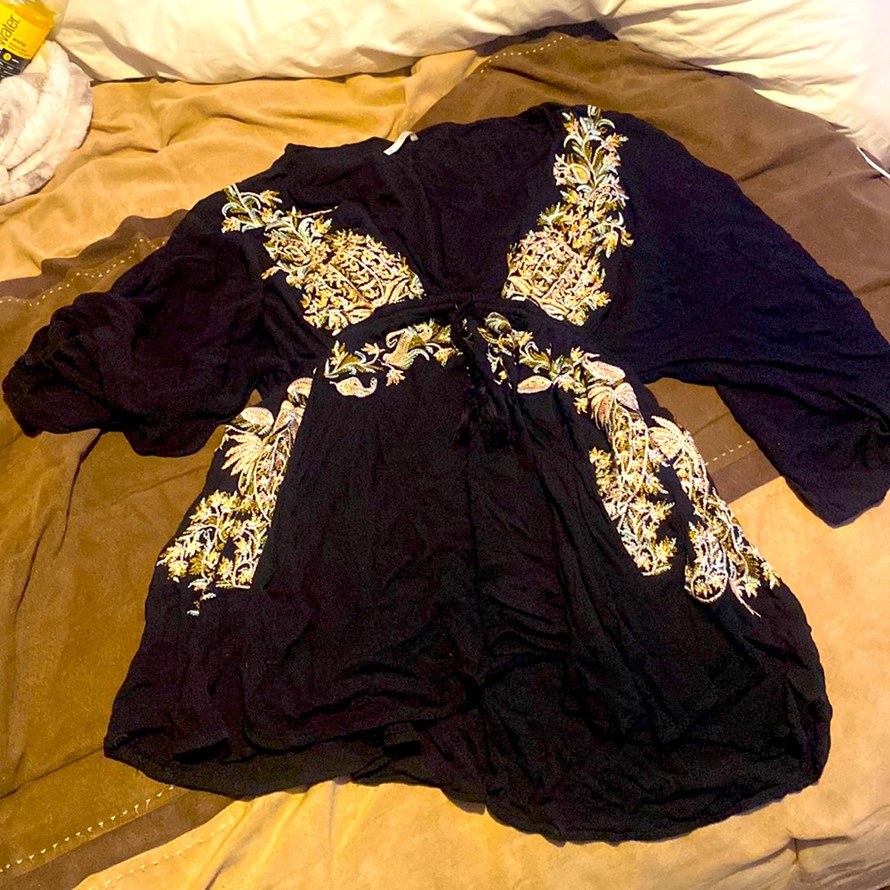 Embroidered top